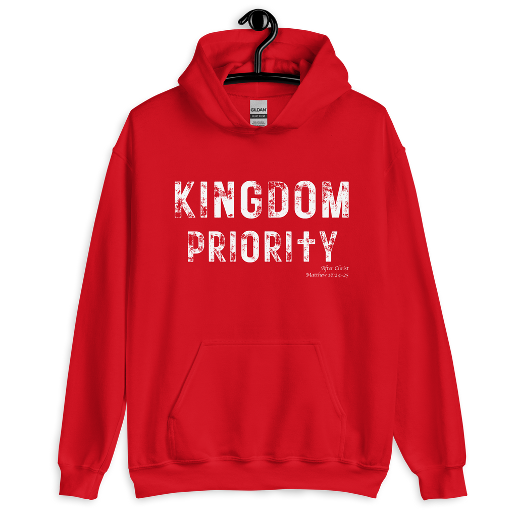 After Christ Kingdom Priority Red Hoodie