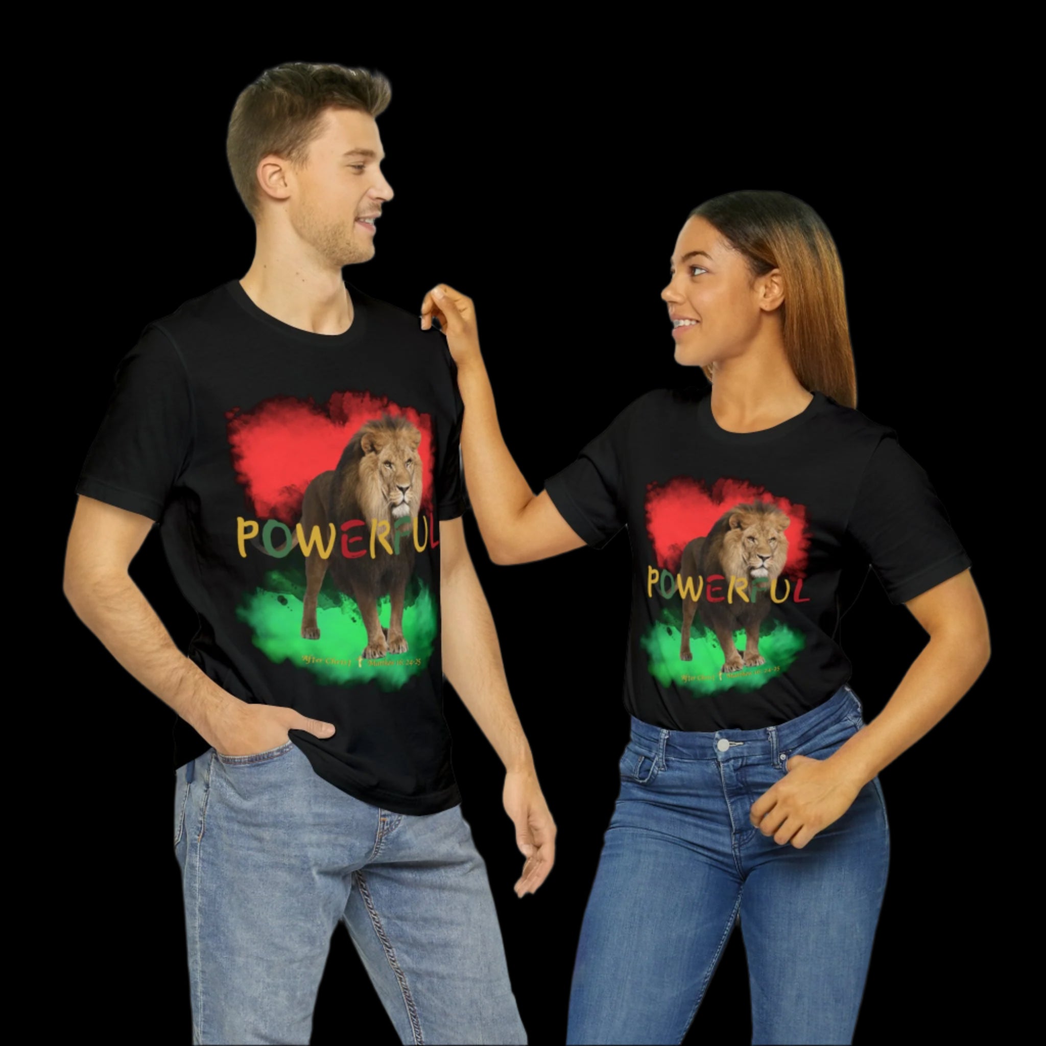 After Christ Powerful Black T-Shirt