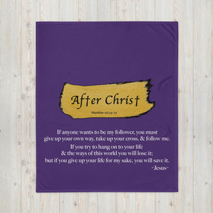 After Christ® Purple Throw Blanket