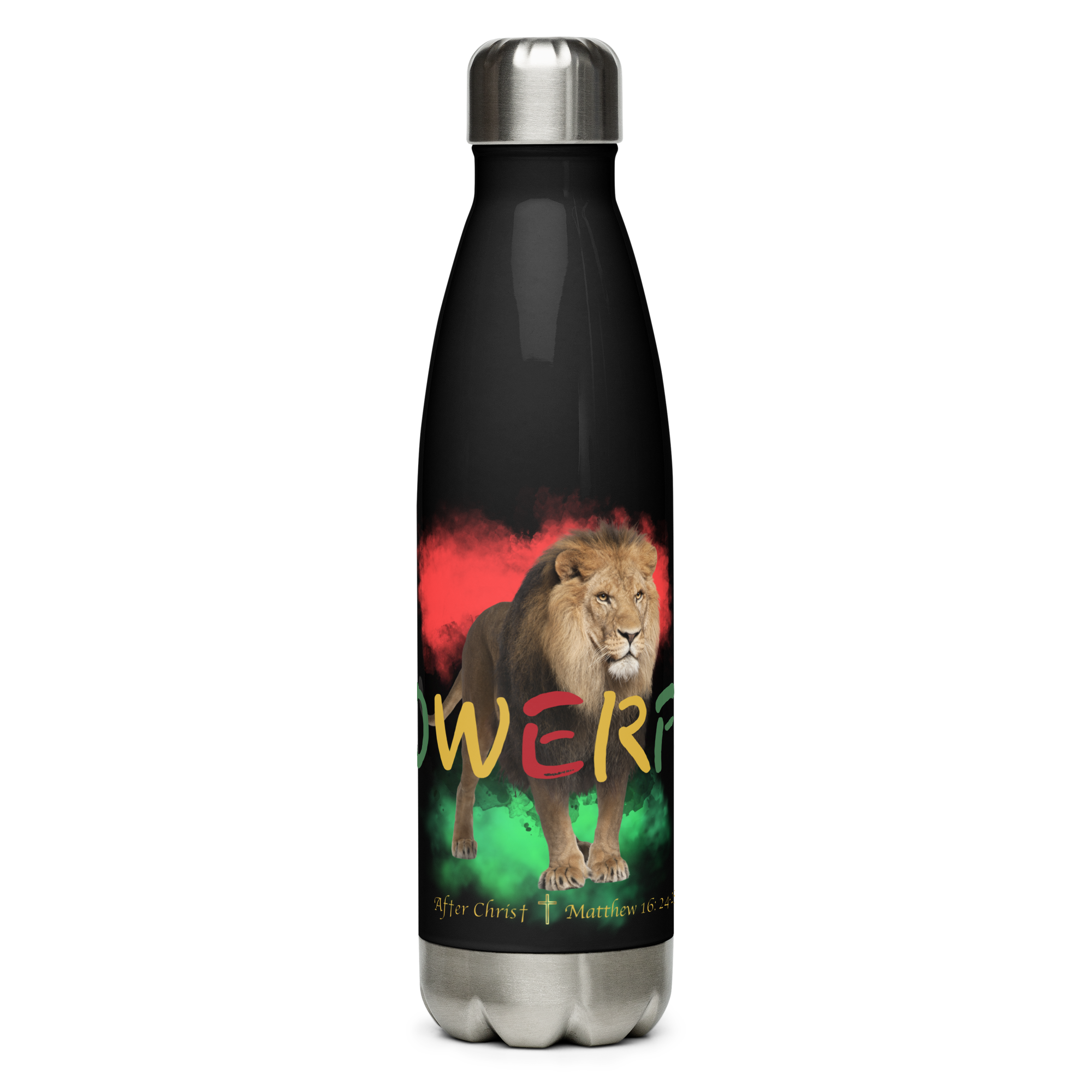 After Christ® Powerful Stainless Steel Water Bottle