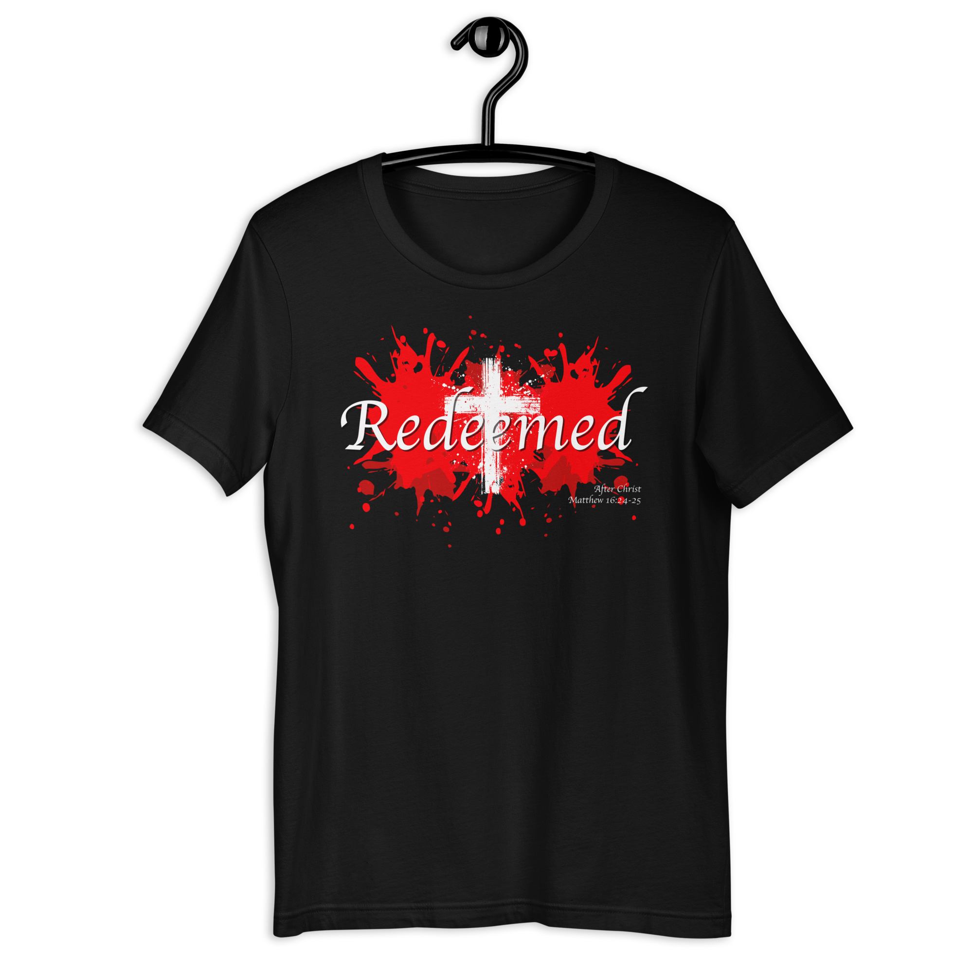 Redeemed After Christ Black T-Shirt