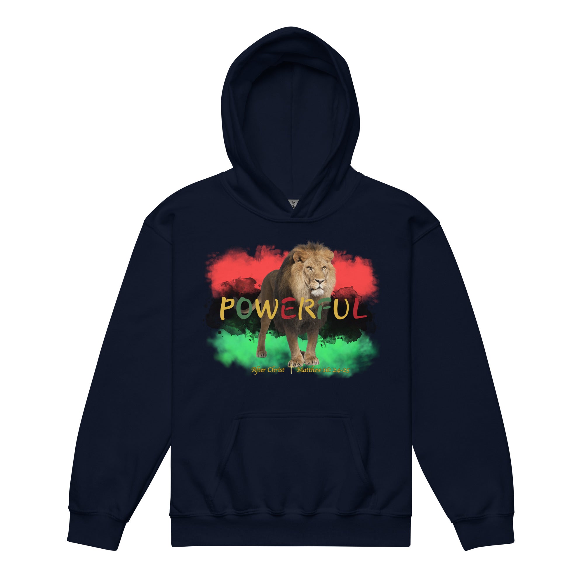 Powerful After Christ Navy Hoodie