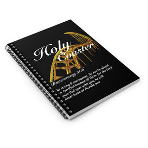 Holy Coaster Black Spiral Notebook 