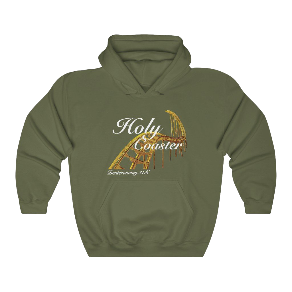 After Christ Holy Coaster Military Green Hoodie