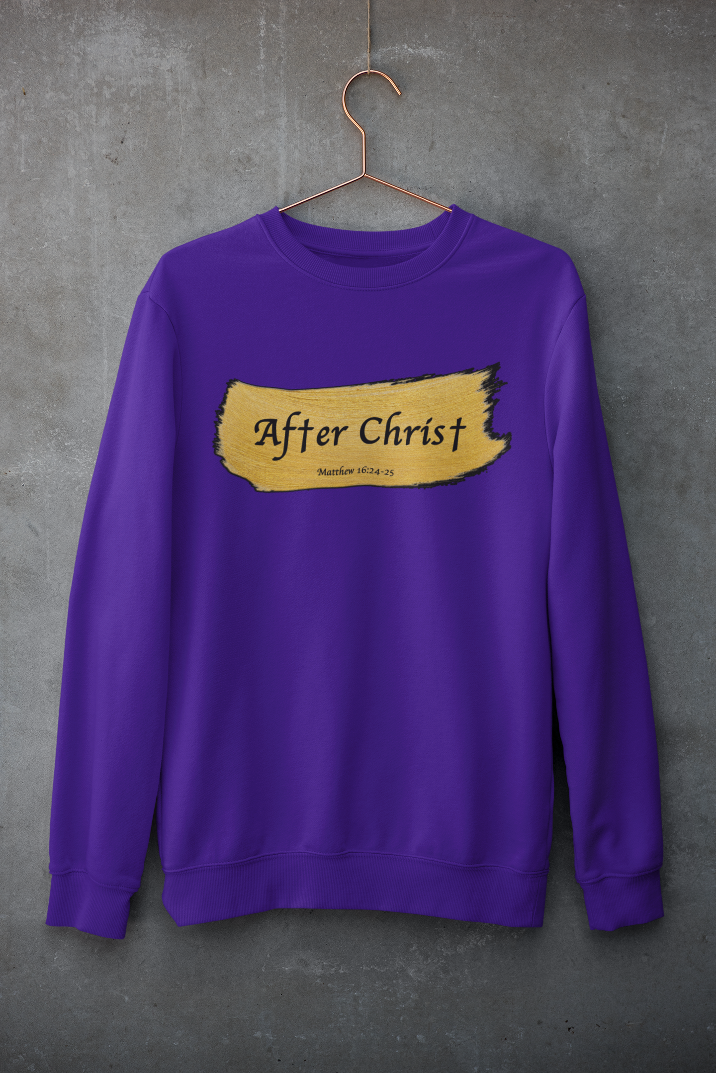 After Christ Purple Sweatshirt