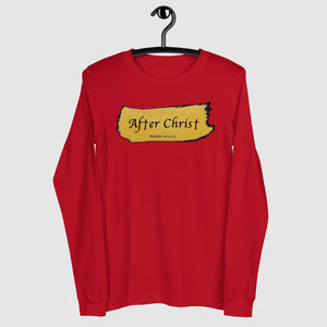 After Christ Red Long Sleeve Tee