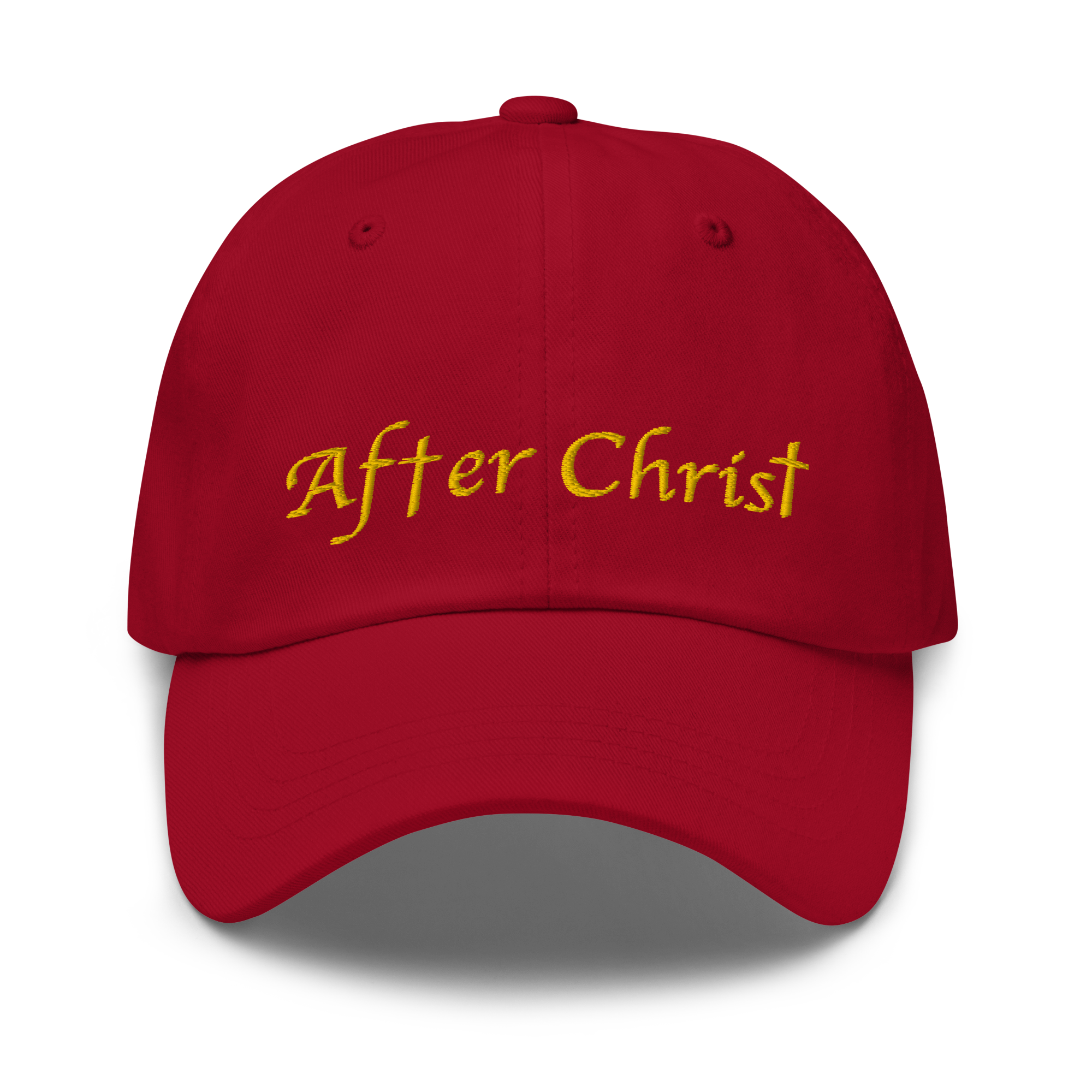 After Christ Red Dad Hat