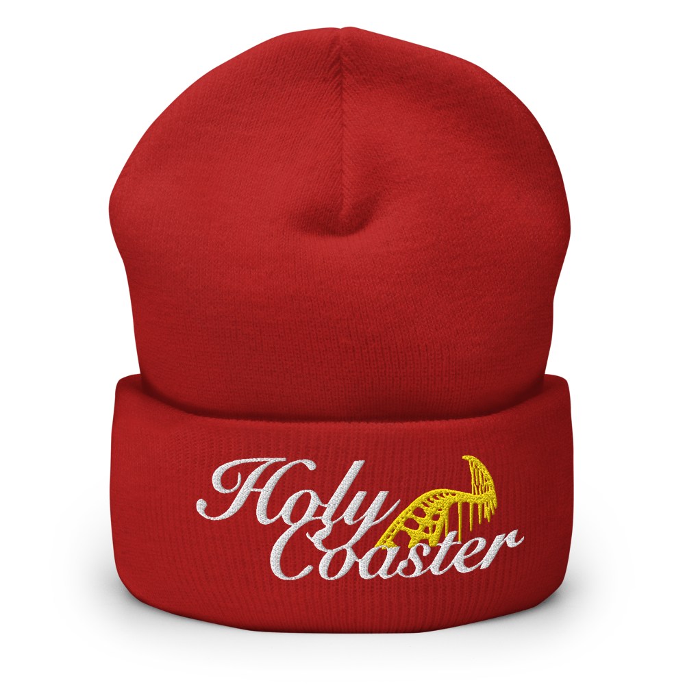 Holy Coaster Red Beanie. Christian Hat