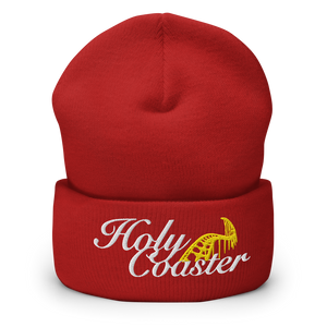 Holy Coaster Red Beanie. Christian Hat