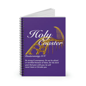 Hole Coaster Purple Spiral Notebook